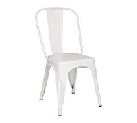 Totò Piccinni Sedia Industry in Metallo Design Industriale (1 Sedia, Bianco)