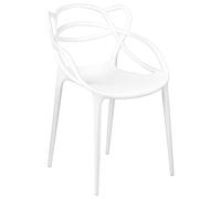 Totò Piccinni Sedia INFINITY EYE Impilabile Design Moderno in Polipropilene (Bianco, 1 Pz)
