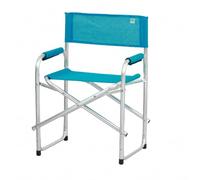 Totò Piccinni Sedia Regista CAMPING BAIA pieghevole in alluminio e textilene resistente robusta leggera con braccioli imbottiti (1, Petrolio)