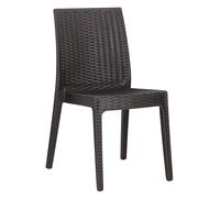 Totò Piccinni Sedia SELENE senza BRACCIOLI simil rattan (Espresso 4 Pz)