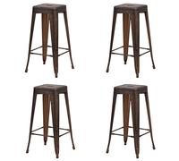 Totò Piccinni Sgabello Industry in Metallo Design Industriale (Bronzo, 4 Sgabelli)