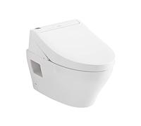TOTO® WASHLET®+ EP CWT4283084CMFG#MS - Sedile per bidet e bidet DuoFit® a parete 0,9 e 1,28 GPF con doppio filo, colore: Argento opaco