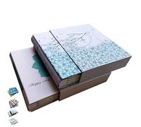 TOTOCAN Album fotografico 10 x 15 cm, confezione da 2, ogni album contiene fino a 200 foto da 10 x 15 cm, per un totale di 400 foto, famiglia - viaggi - album fotografico per bambini (fiori e cervi)