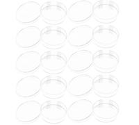 Totority 10 Pezzi Piastra Petri in Plastica Trasparente con Coperchio | Piastra per Coltura Tissutale, Uso in Laboratorio e Chimica, Superficie Liscia e Struttura Robusta