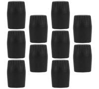 Totority 10 Pezzi Tappi Protettivi Piedini Supporto Microfono in Plastica Pvc 19mm, Coperture per Asta Microfonica Compatibili, Installazione Rapida per Studi e Spettacoli