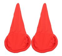 Totority 2 Pezzi Cappello da Gnomo Rosso e Adatto alla Maggior Parte delle Dimensioni della Testa in Poliestere Morbido Accessorio per Eventi e Travestimenti per Halloween e Feste