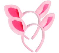 Totority 2 Pezzi Cerchietto Accessorio Portatile Essenziale Orecchie di Maiale Rosa e Plastica P Rosa per Cosplay di Animali, per Feste a Tema e Cosplay nella Giungla