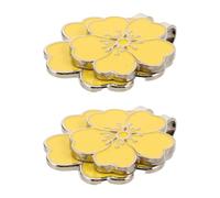 Totority 2 Pezzi Clip Design Staccabile e Fissaggio per Cappello da Golf a Forma di Giallo, in Lega di Zinco per Eventi Golfistici e Raduni