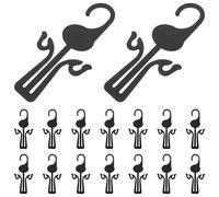 Totority 20 Pezzi Shoe Display Hook in Pp Nero, per Flip-flop e Scarpe