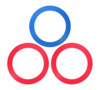 Totority 3 Pezzi Set di Anelli Sicuri e Vivaci in Plastica Colorata da Giocoleria Bordi Lisci per Migliorare la Coordinazione Mano-occhio per Giocolieri e Feste di Carnevale