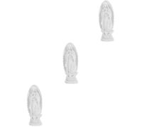 Totority 3 Pezzi Statuetta Santa Maria in Resina Bianca, Ornamento