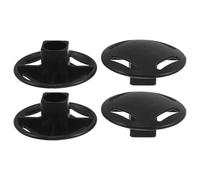 Totority 4 Pezzi Accessori per Gazebo Esagonale Nero in Plastica, Congiunzioni per Ombrelloni a 4 Gambe, per Feste in Giardino e Barbecue, Facile Manutenzione e Riduzione Usura