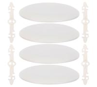 Totority 4 Pezzi Copertura Decorativo in Soffitto Rotonda Plastica Scatola da Bianca, Copri Foro Elettrico Design senza Giunture per Spazi Commerciali