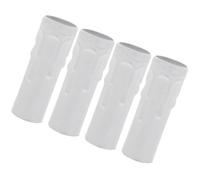 Totority 4 Pezzi Flanging Sleeve E14 Base in Ferro Bianco per Lampadari | Ricambio per Luce di Cristallo, Copertura Socket, per Fissare Candele su Apparecchi di Illuminazione