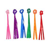 Totority 6 Pezzi Fascia Elastica in Poliestere, Compatta e Colorata per Ginnastica, Migliora la Coordinazione nelle Lezioni di Educazione Fisica e attività