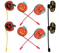 Totority 8 Pezzi Copertura Halloween Tema Design e Leggera a Decorativa in Silicone Riutilizzabile Cannuccia Feste a Tema e Uso Quotidiano