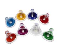 Totority 8 Pezzi Set Campanelli a Mano 8 Note a Forma di Zampa di Gatto, Campane per Educazione Musicale, Strumenti Orff Colorati per Attività Didattiche Prescolari e Gioco di Gruppo