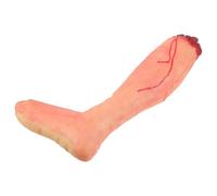 Totority Accessorio Halloween Piede Finto Sanguinante in Gomma Leggero e Realistico per Feste in Maschera e Travestimenti Spaventosi