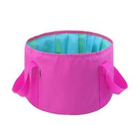 Totority Bacinella Contenitore Portatile Resistente Pieghevole da 15l Oxford 600d per Acqua Multifunzionale e Pieghevole a Forma di Pentola Colore Casuale per Campeggio e