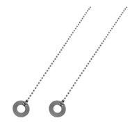 Totority Catena Estensibile per Piatti Jazz 2 Pezzi in Lega di Alluminio, Accessori per Batteria Sfrigolio Regolabile per Batteristi, Aumento Sustain e Dinamica per Set Drum Kit