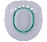 Totority Catino Bidet in PP e Tpr per Donne Incinte e Anziane, Design Pieghevole Bianco Gancio, per Igiene Quotidiana e Prevenzione Svenimenti