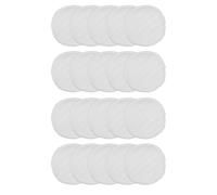Totority Coppette e Impermeabili Lavabili Assorbilatte 20 in Cotone Bianco Riutilizzabili per Allattamento e Post Parto per Mamme Nuove