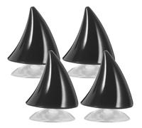 Totority Corna per Casco da Sci e Moto in Plastica Nera Compatibile la Maggior Parte dei Caschi Lisci, Facile da Pulire, Accessori per Decorazione Invernale ed Eventi Halloween