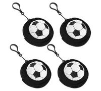 Totority Custodia Sferica in Peluche per Auricolari e Mini Portamonete a Forma di Pallone da Calcio Sportivo, Piccolo Porta Soldi Kawaii da 3,5" per Organizzare Monete e Accessori,