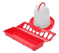 Totority Distributore Automatico di Mangime per Pollame in Plastica da 1l, Design Pratico e Automatico, Alimentatore Multiuso per Galline per Voliera da Esterno