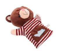 Totority Marionetta Orso Peluche Morbido a Mano, Giocattolo Interattivo Genitore-figlio per Narrazione e Attività Familiari, Pupazzo Animale Cartone Animato per Teatro e Decorazione