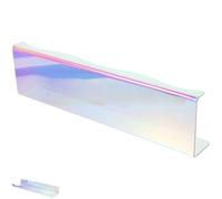 Totority Mensola da Parete in Acrilico Trasparente per Porta Dischi Vinile e Smalti, Resistente alle Macchie, Organizzatore Verticale Elegante per Camera e Soggiorno