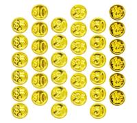 Totority Monete Pirata Decorazioni Facili 48 Pezzi in Plastica Giocattolo Oro , Leggere e Pratiche per Feste di Compleanno e Carnevali Tema Pirati