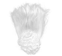 Totority Parrucca Bianca da Giudice Riccia Sintetica Lunga, Costume da Avvocato per Cosplay e Feste Mascherate, Accessorio Leggero Traspirante e Adulti