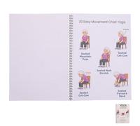 Totority Planner per Yoga su Sedia Guida Visiva Completa e Design per Principianti, Supporta Esercizi Delicati e Invecchiamento Olistico, Carta per Adulti
