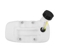 Totority Serbatoio di Gas Bianco in Plastica per Tagliaerba Decespugliatore Piccolo Serbatoio ad Alta Durezza, Facile Installazione per Uso in Giardino e Applicazioni Agricole