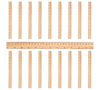 Totority Set 20 Righelli in Legno per Studenti e Architetti, Strumenti Leggeri e Precisi per Taglio Linee e Disegno Grafico, Accessori Scolastici Essenziali