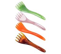 Totority Set 4pezzi Pettini per Capelluto in Resina per Massaggio Testa e Sollievo, Strumenti per Massaggio Mani e Braccia per Relax e Riduzione Fatica Colore Casuale