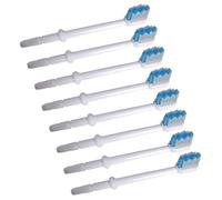 Totority Testine di Ricambio e Zona D’ombra tra Denti per Irrigatore Orale 8 Pezzi Bianco in Abs Pulizia Sotto Gengiva per Accessori Pulizia Denti