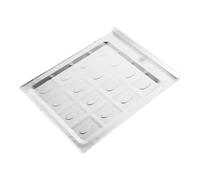Totority Vassoio per Cenere in Ferro Resistente al Calore per Barbecue e Riscaldatori Elettrici, Facile da Pulire, Adatto per Uso Indoor e Campeggio, Colore Argento
