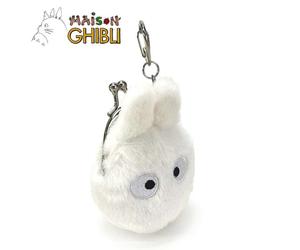 Totoro Small White Funwari Mini Borsellino Portamonete Studio Ghibli