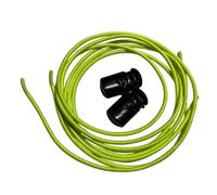 TOTRUNNING Lacci elastici - 85 cm lunghezza per scarpe alla moda e sport, con chiusura a coulisse per sgancio rapido, colore giallo F., Nero , L