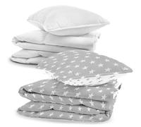 Totsy Baby Biancheria da letto per bambini 100x135 cm in cotone - Set per bambini con copripiumino e federa 40x60 cm con piumino e cuscino per lettino di bambino ragazzo e ragazza