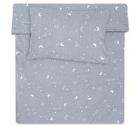 Totsy Baby Copripiumino lettino neonato 100x135 cm - Cotone parure di copripiumini bambino e bambina per culla Set lenzuolo per piumino 100 x 135 cm con federe 60 x 40 cm Oeko-Tex