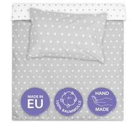 Totsy Baby Copripiumino lettino neonato 90x120 cm - Cotone parure di copripiumini bambino e bambina per culla Set lenzuolo per piumino 90 x 120 cm con federe 60 x 40 cm Oeko-Tex