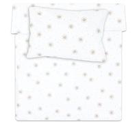 Totsy Baby Copripiumino lettino neonato 90x120 cm - Cotone parure di copripiumini bambino e bambina per culla Set lenzuolo per piumino 90 x 120 cm con federe 60 x 40 cm Oeko-Tex