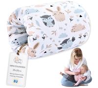 Totsy Baby Cuscino allattamento per bebe 20 cm - Cuscini a manica o a bracciale per l'alimentazione neonato piccolo cuscinetto per bambini o bambina Oeko-Tex Gufi bianchi