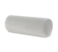 Totsy Baby Cuscino cilindrico per cervicale lombare e ginocchia per letto o divano 40x15 cm - cuscini cilindrici per corpo e yoga in schiuma con fodere in velluto Grigio