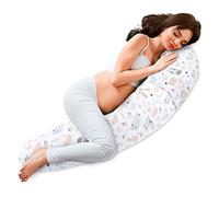 Totsy Baby Cuscino gravidanza 190cm - Supporto per dormire sul fianco e alleviare la schiena Lungo per letto matrimoniale o singolo Perfetto per il relax in maternità forma a C Oeko-Tex