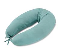 Totsy Baby Cuscino gravidanza 190cm - Supporto per dormire sul fianco e alleviare la schiena Lungo per letto matrimoniale o singolo Perfetto per il relax in maternità forma a C Mussola Oeko-Tex