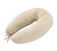 Totsy Baby Cuscino gravidanza 190cm - Supporto per dormire sul fianco e alleviare la schiena Lungo per letto matrimoniale o singolo Perfetto per il relax in maternità forma a C Mussola Oeko-Tex